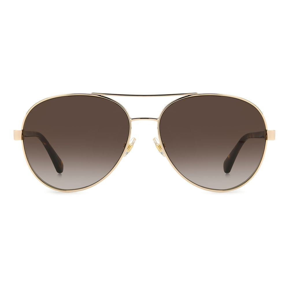 Kate Spade Goldene Metall-Sonnenbrille