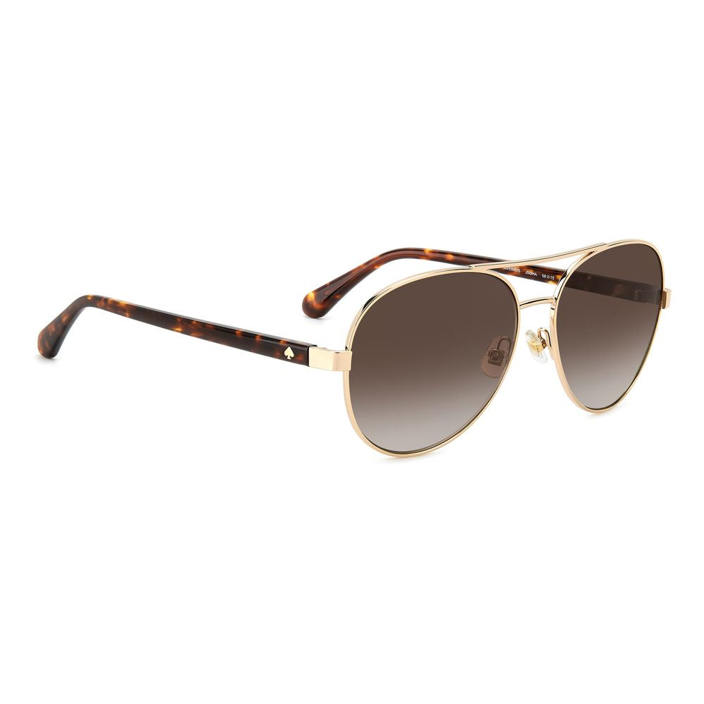 Kate Spade Goldene Metall-Sonnenbrille