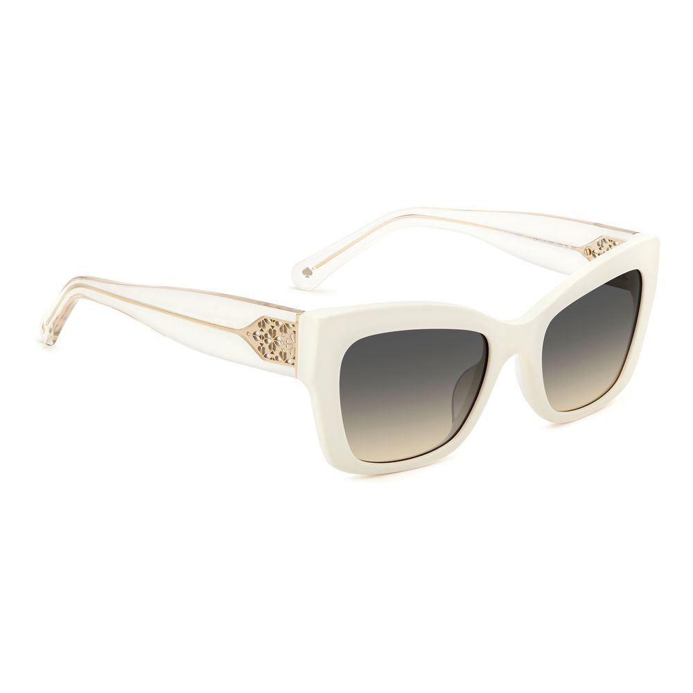 Kate Spade Weiße Acetat-Sonnenbrille