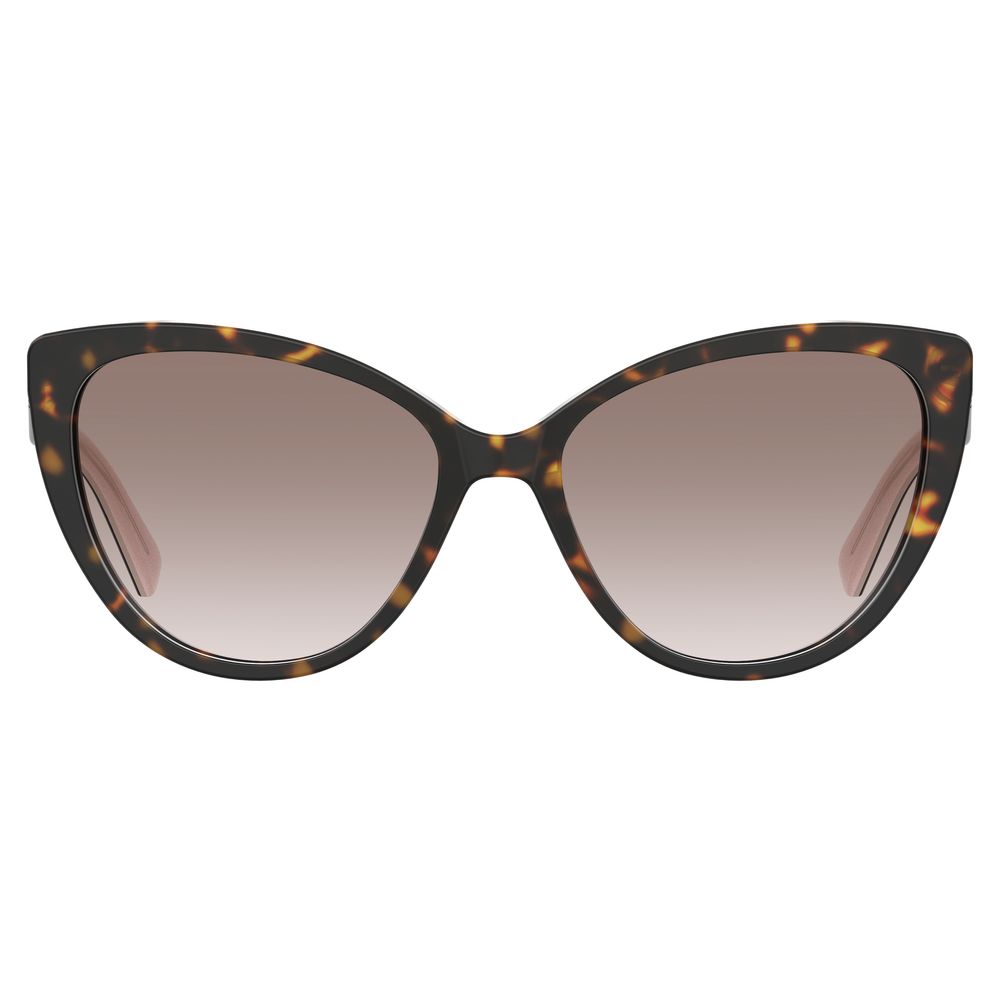 Love Moschino Braune Acetat-Sonnenbrille