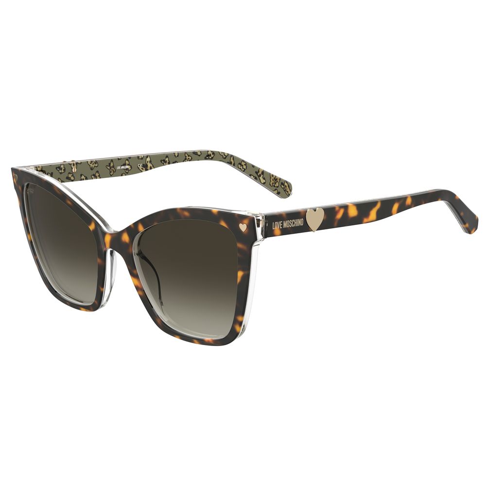 Love Moschino Braune Acetat-Sonnenbrille