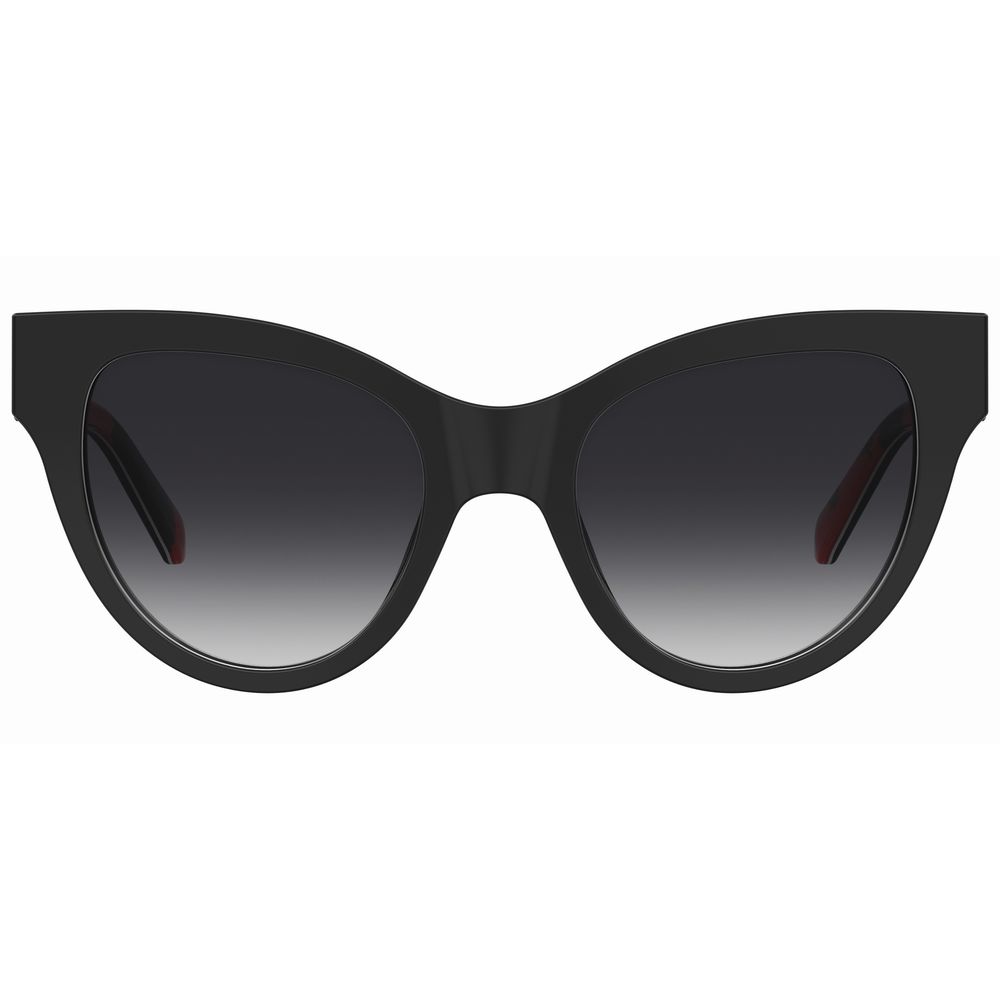 Love Moschino Schwarze Acetat-Sonnenbrille