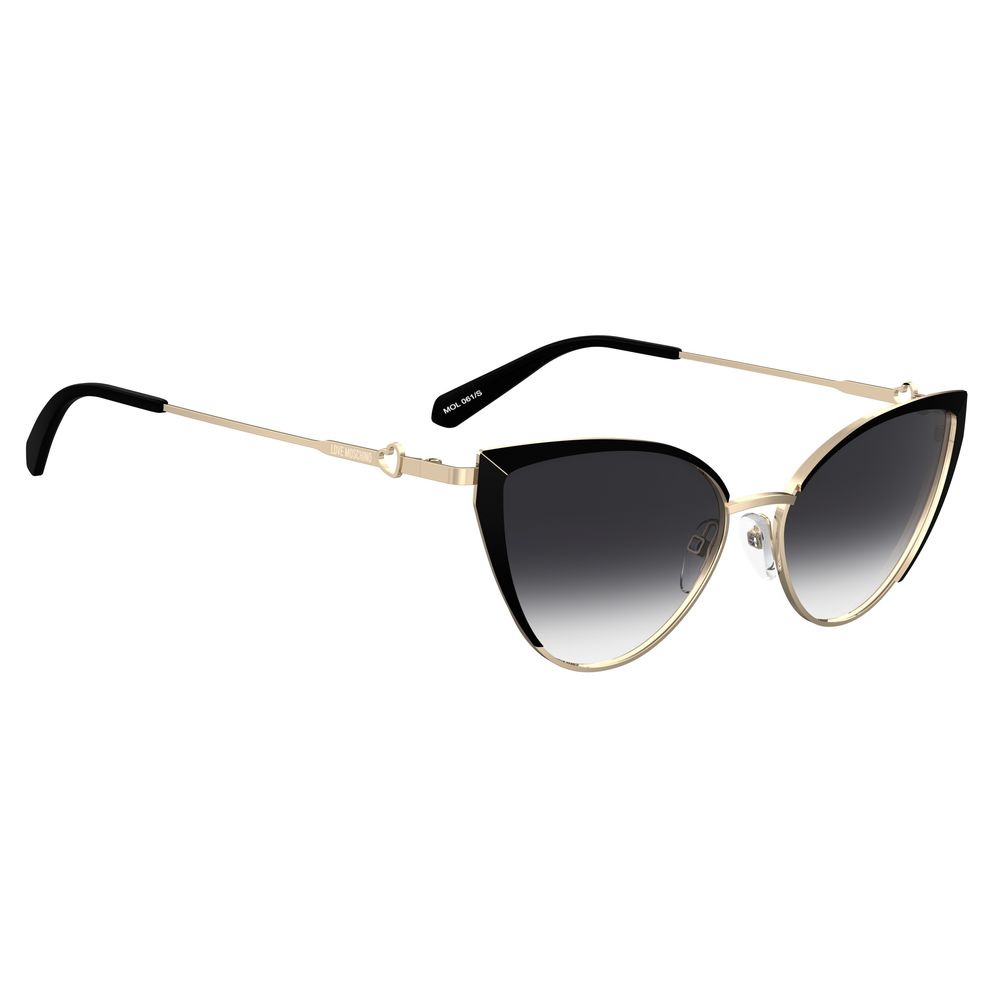 Love Moschino Schwarze Metall-Sonnenbrille