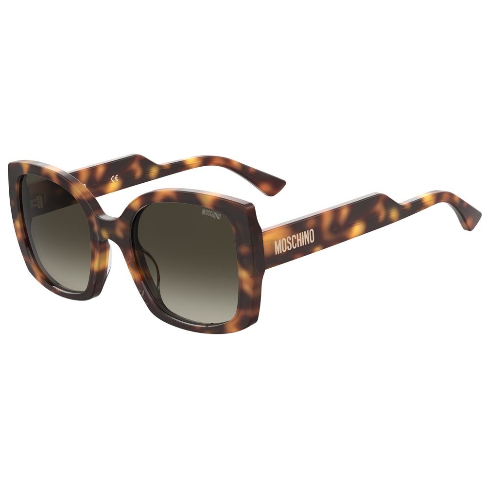 Moschino Braune Acetat-Sonnenbrille