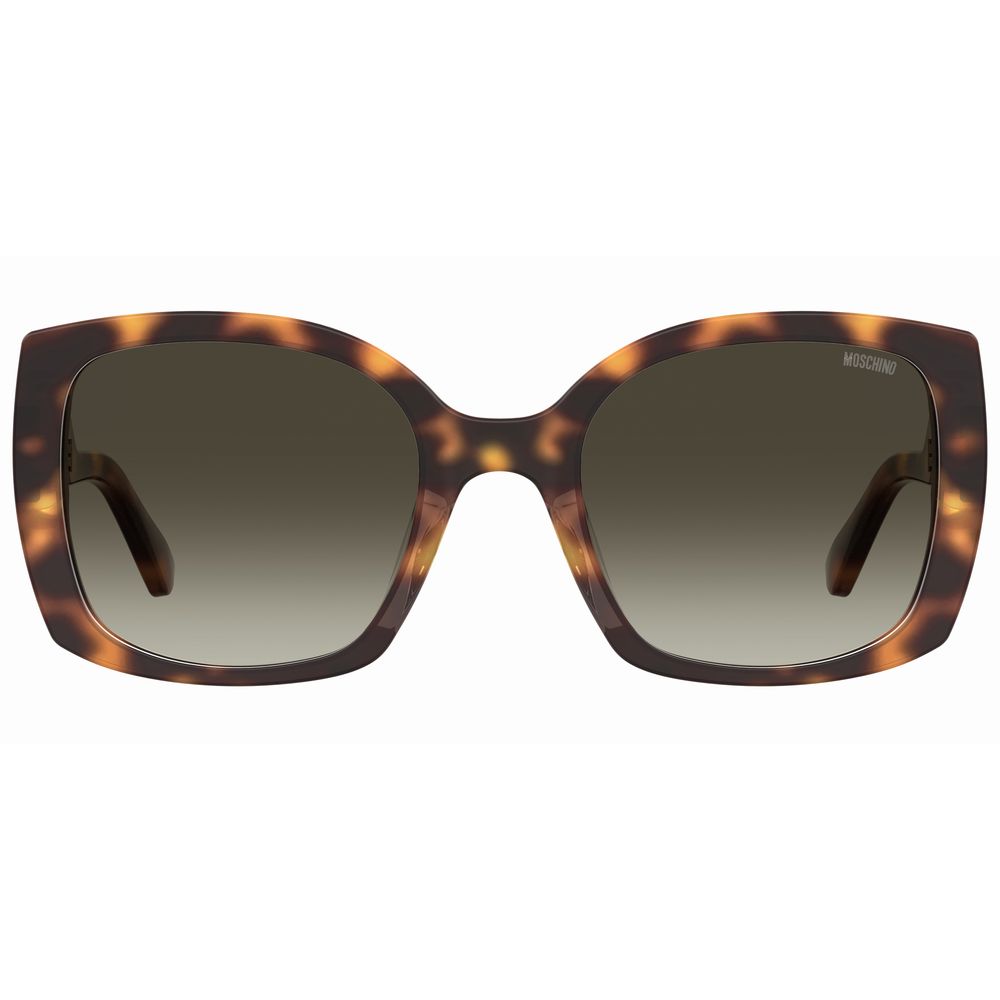 Moschino Braune Acetat-Sonnenbrille