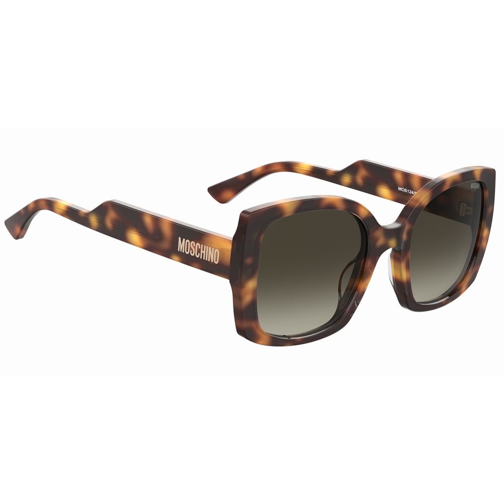 Moschino Braune Acetat-Sonnenbrille