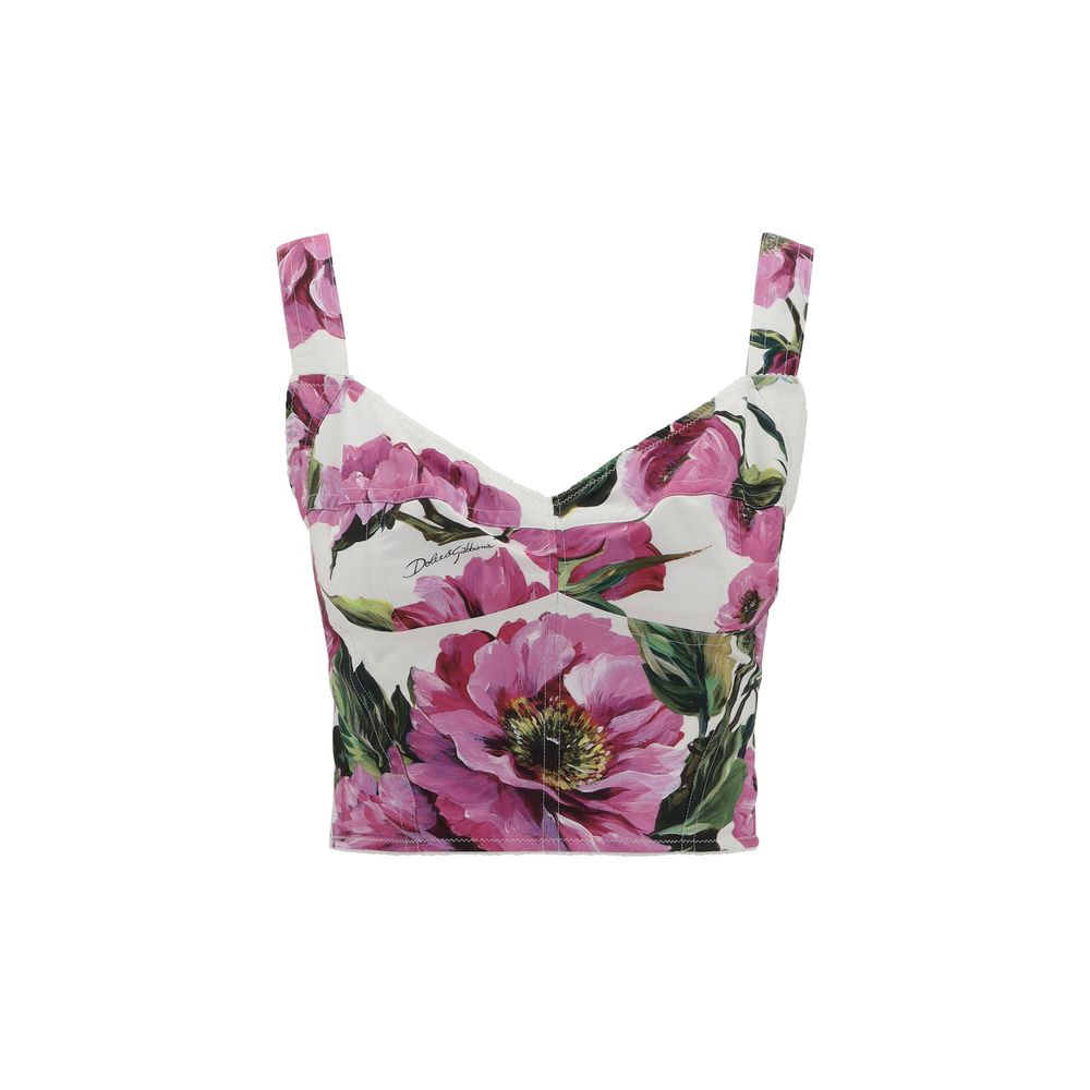 Dolce & Gabbana Geblümtes Bustier-Top