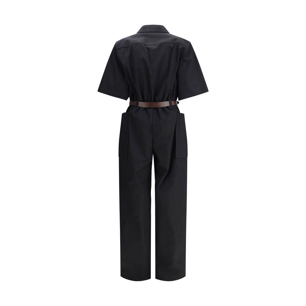 Saint Laurent Kurzärmeliger Jumpsuit