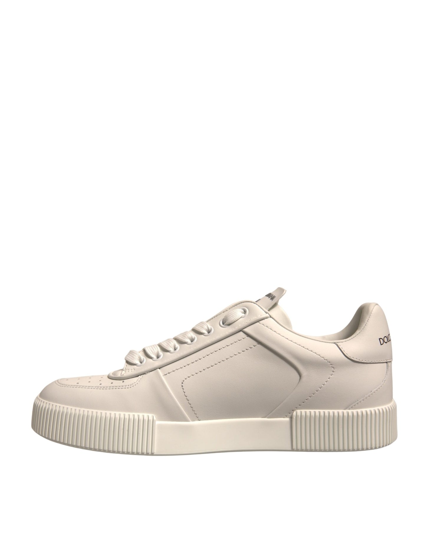 Dolce & Gabbana Weiß Miami Leder Low Top Turnschuhe Schuhe