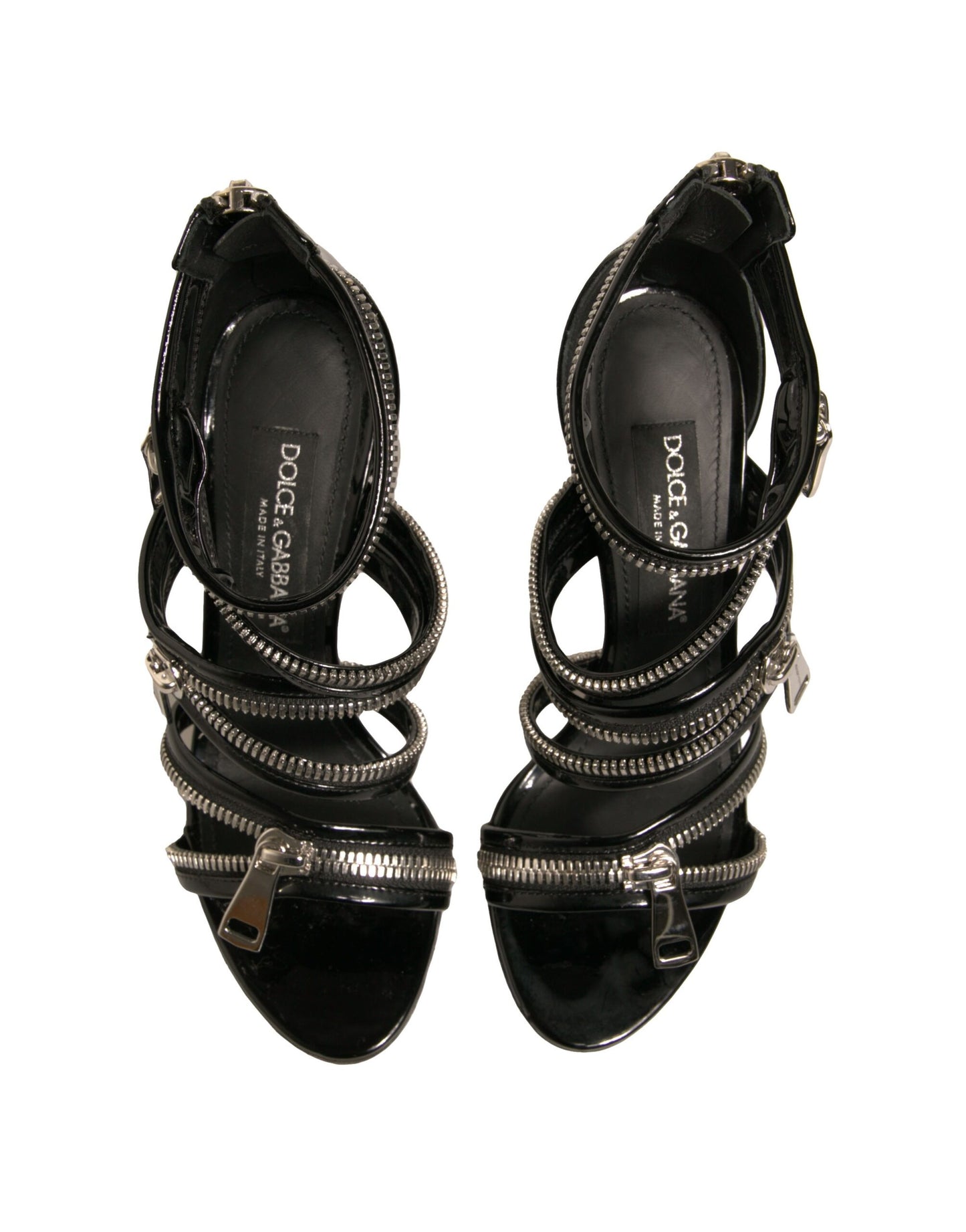 Dolce & Gabbana Schwarz Stiletto Heels Keira Sandalen Schuhe