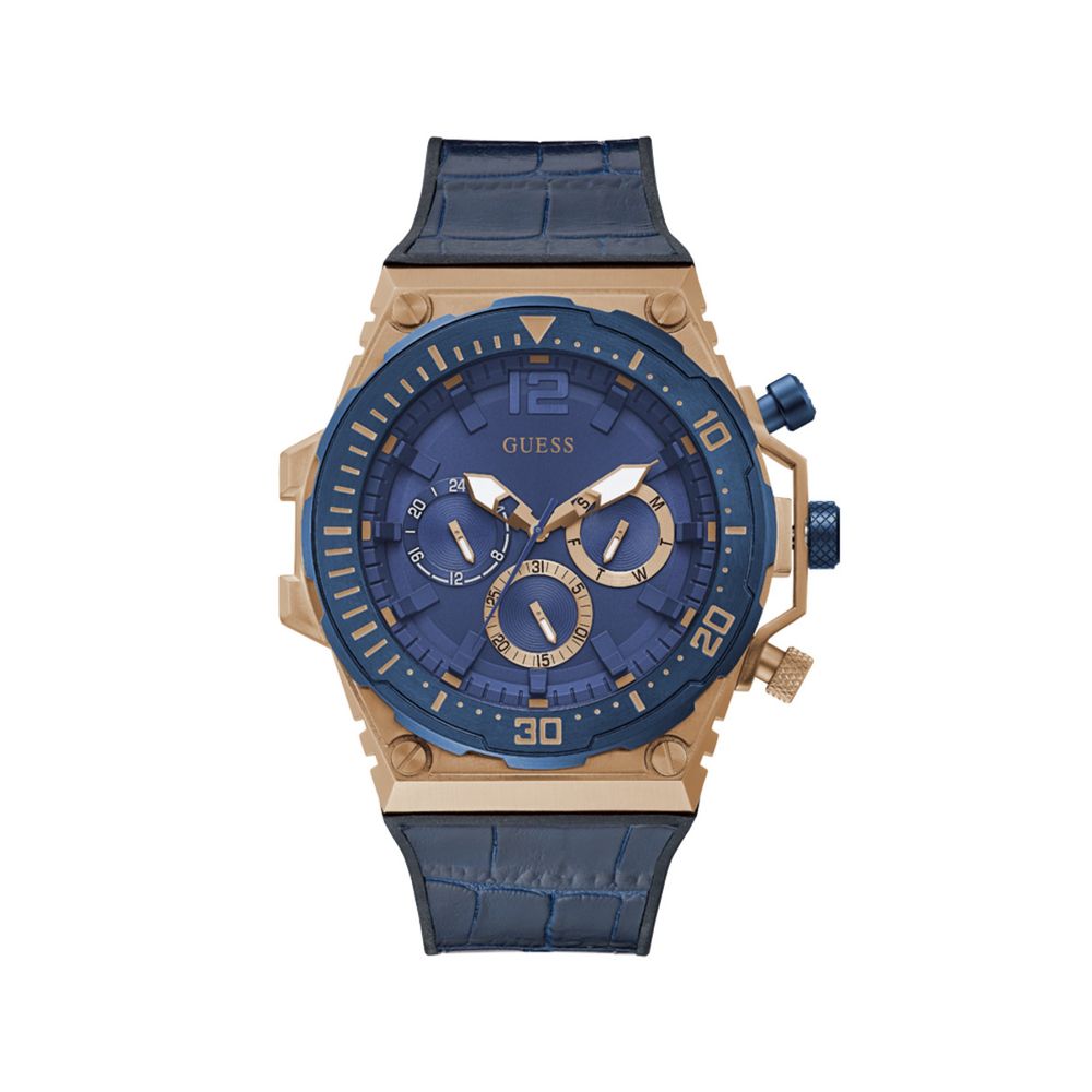 Guess Blaue Lederuhr