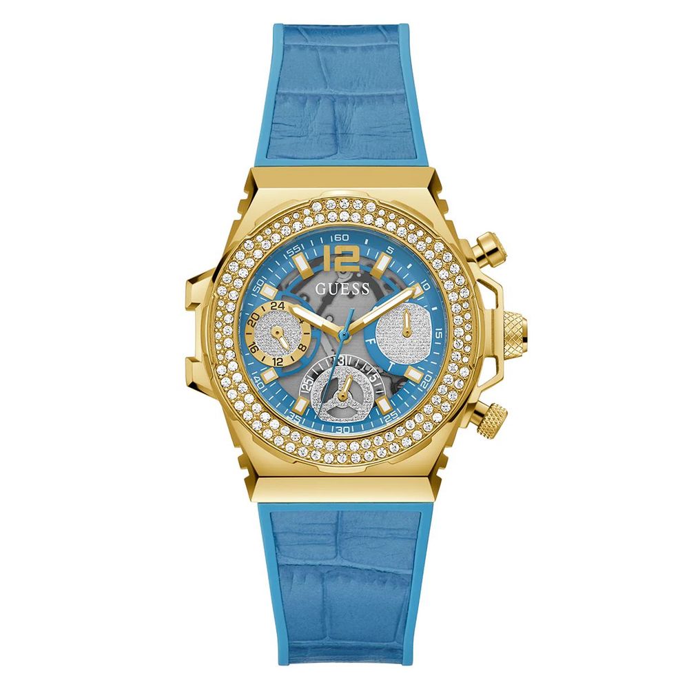 Guess Blaue Silikonuhr