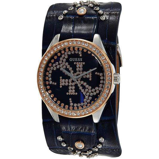 Guess Blaue Lederuhr