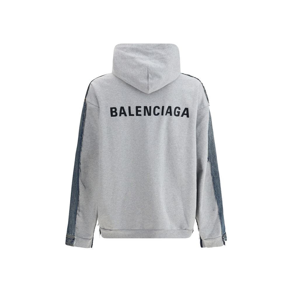 Balenciaga Getäfelte Denim-Jacke