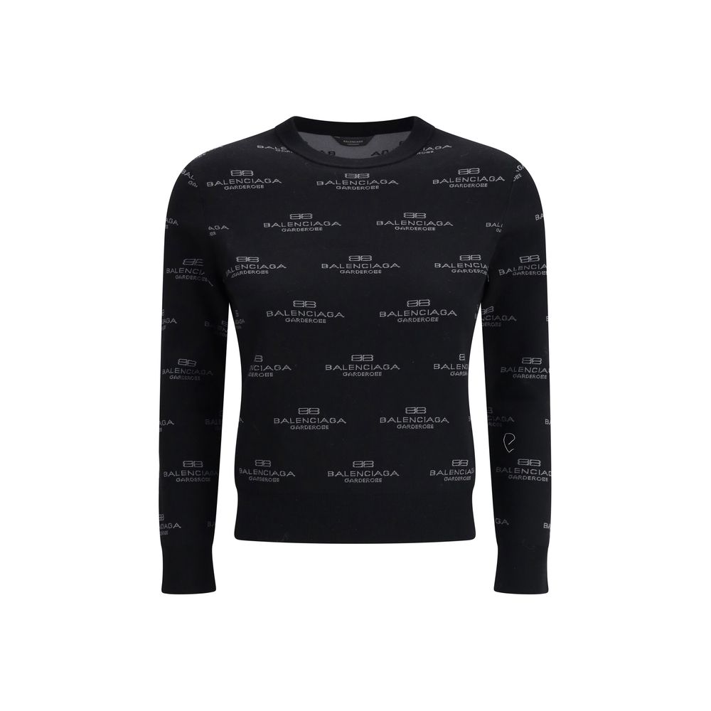 Balenciaga Pullover mit All-Over-Logo