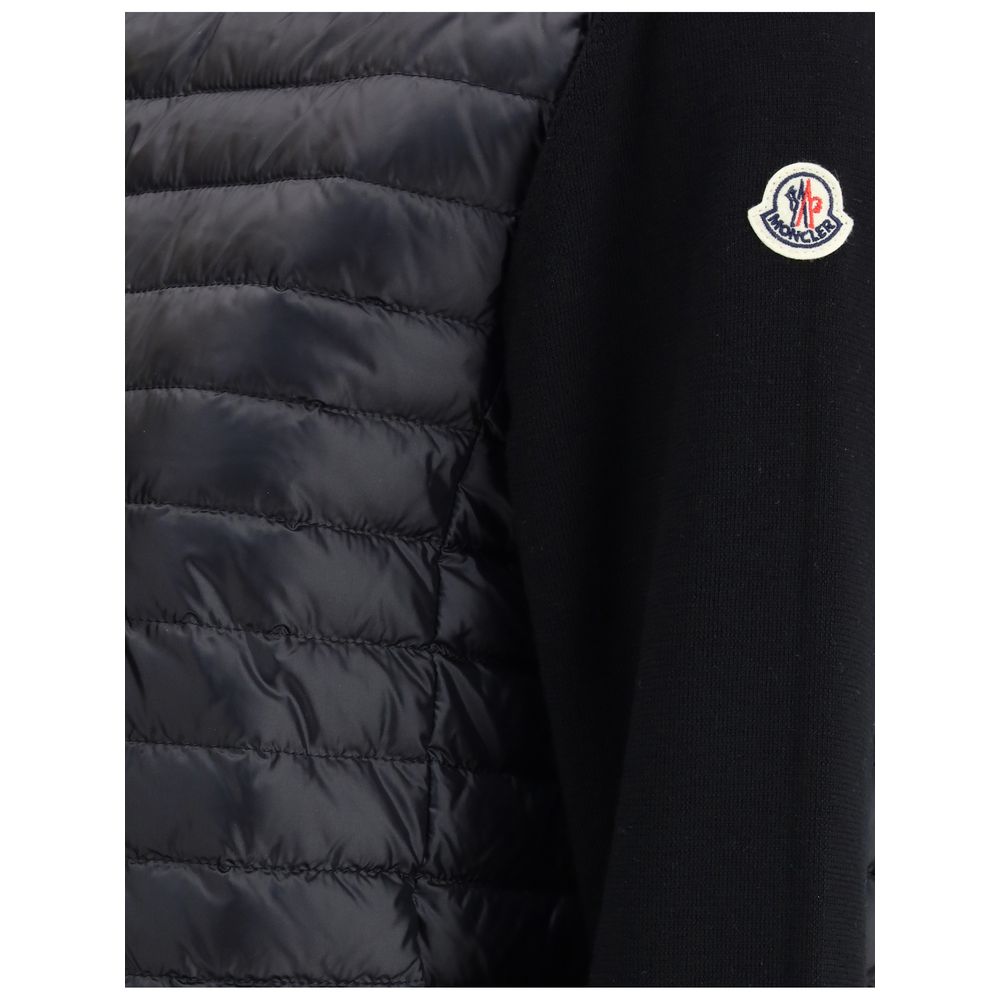 Moncler Daunenjacke mit gestrickten Ärmeln