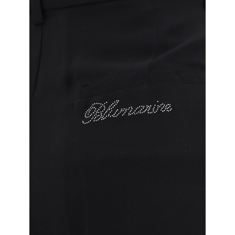 Blumarine Halbdurchsichtige Georgette-Hose