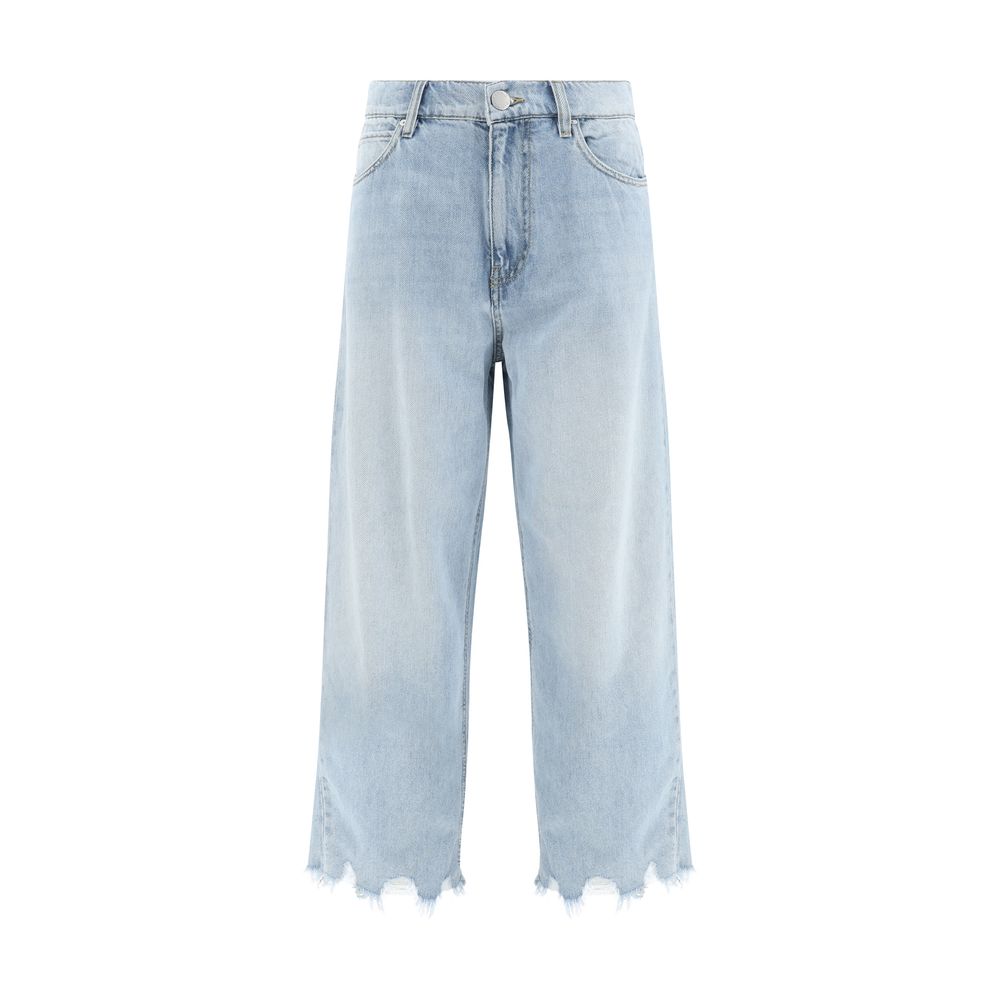 PINKO Jeans mit geripptem Saum