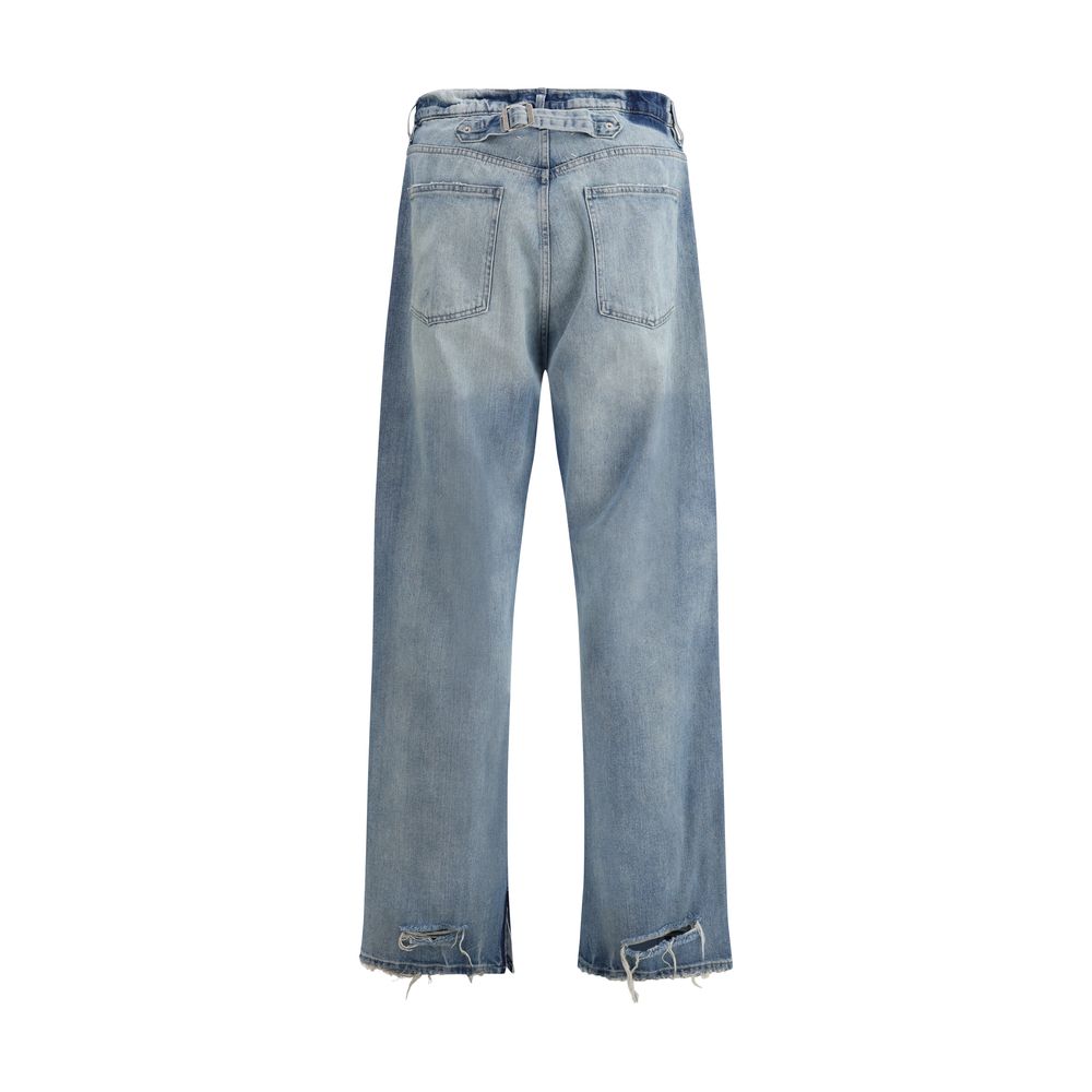 Margiela Jeans mit Kordelzug im Rücken