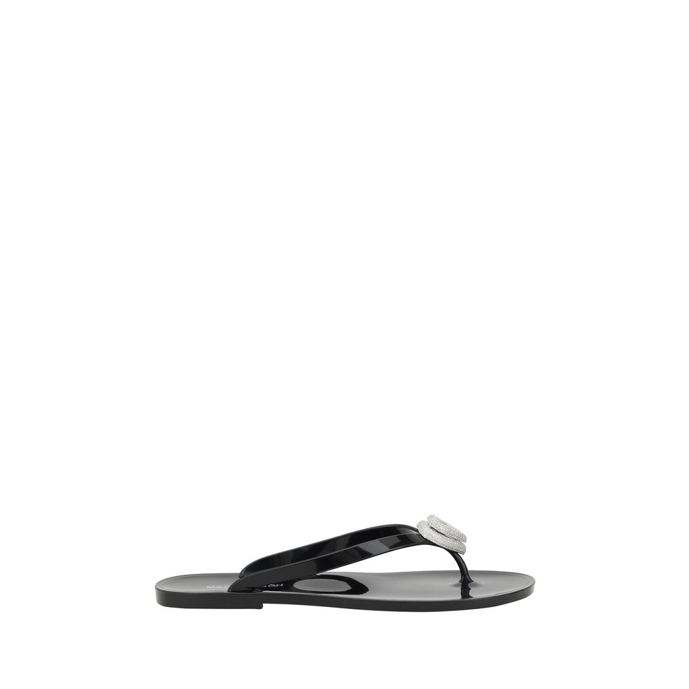 MACH & MACH Flip-Flop-Sandalen mit Doppelherz