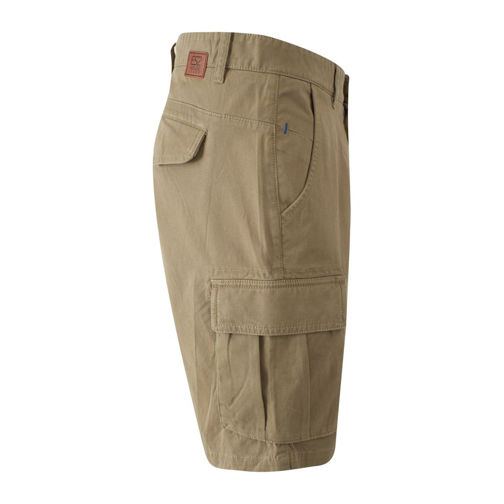 Yes Zee Beige Baumwolle Männer Bermuda Short