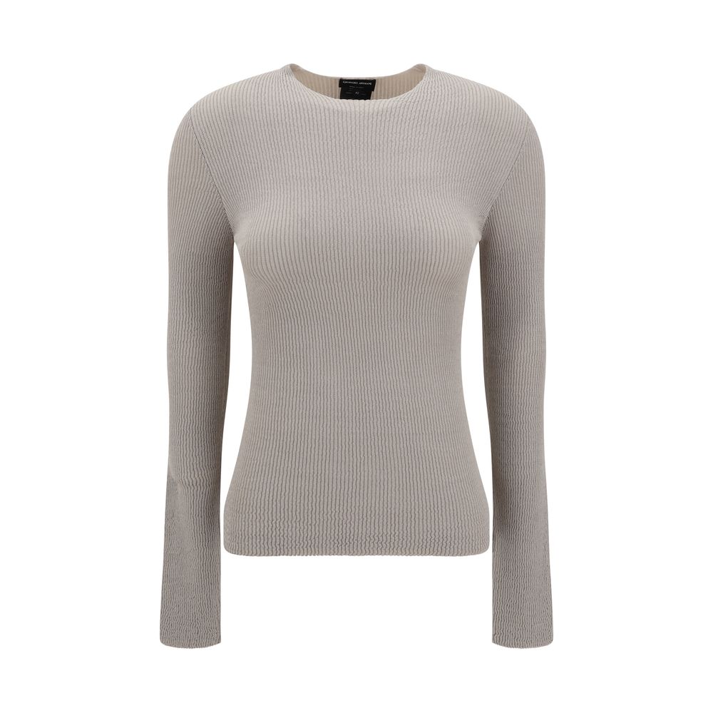 Giorgio Armani Gerippter Pullover