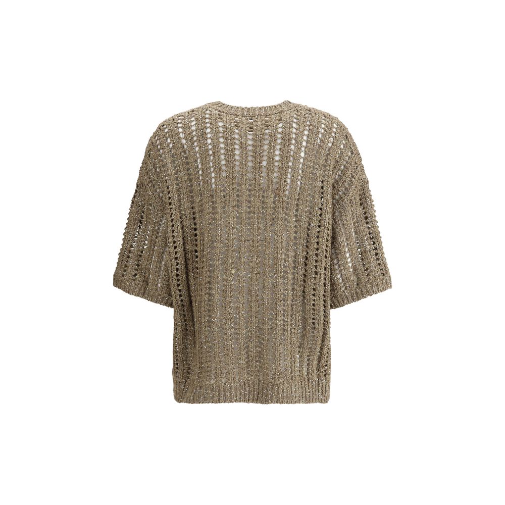 Brunello Cucinelli Pullover aus perforiertem Strick