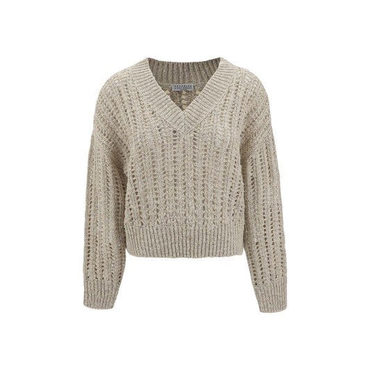 Brunello Cucinelli Pullover aus Netzstrick