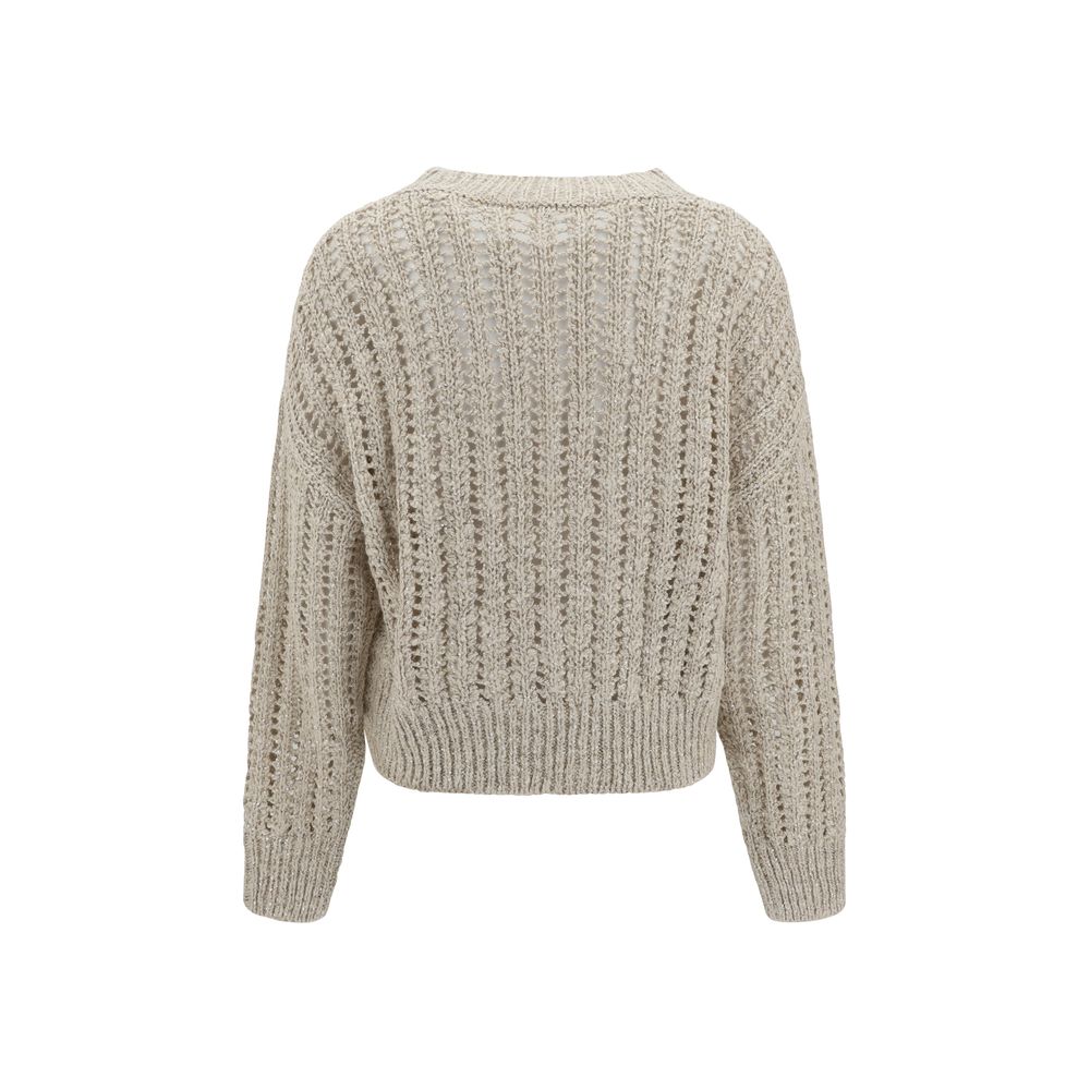 Brunello Cucinelli Pullover aus Netzstrick