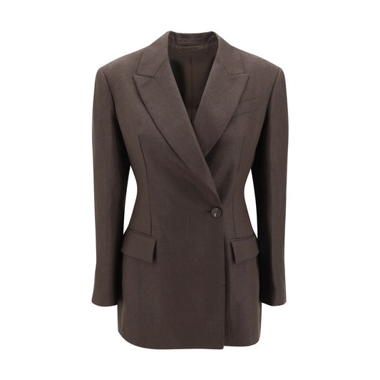 Brunello Cucinelli Blazer-Jacke aus Leinen