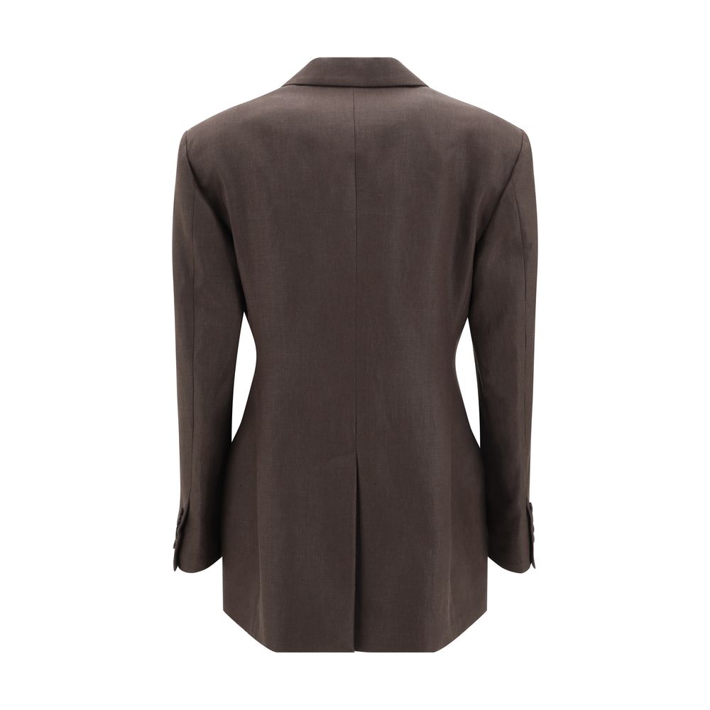 Brunello Cucinelli Blazer-Jacke aus Leinen