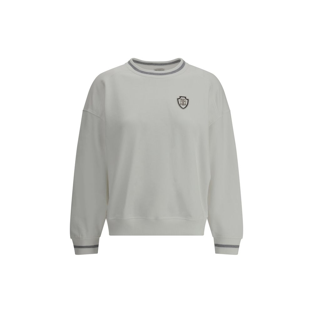 Brunello Cucinelli Sweatshirt mit Logoaufnäher