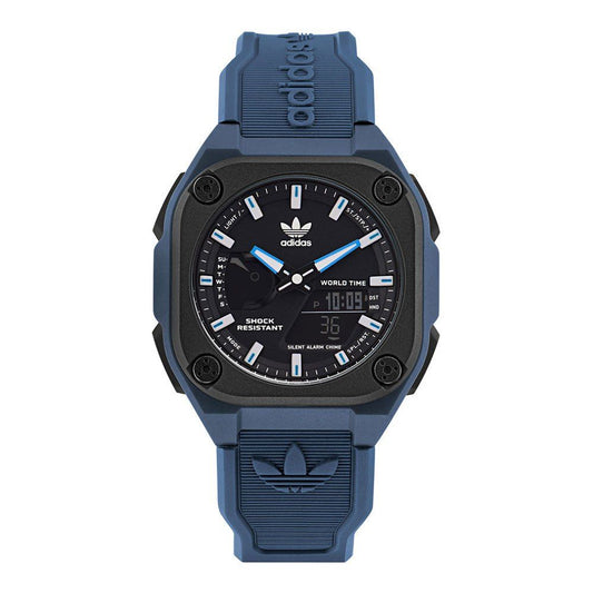 Adidas Blaue Silikonuhr