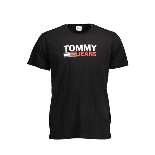 Tommy Hilfiger Schwarzes Baumwolle Männer T-Shirt