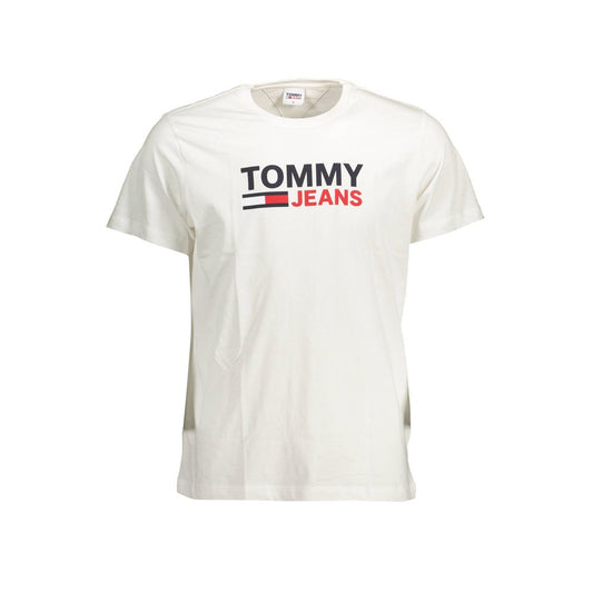 Tommy Hilfiger Weißes Baumwolle Männer T-Shirt