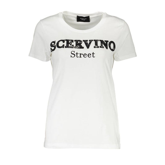 Scervino Street Weißes Baumwoll-Top für Frauen