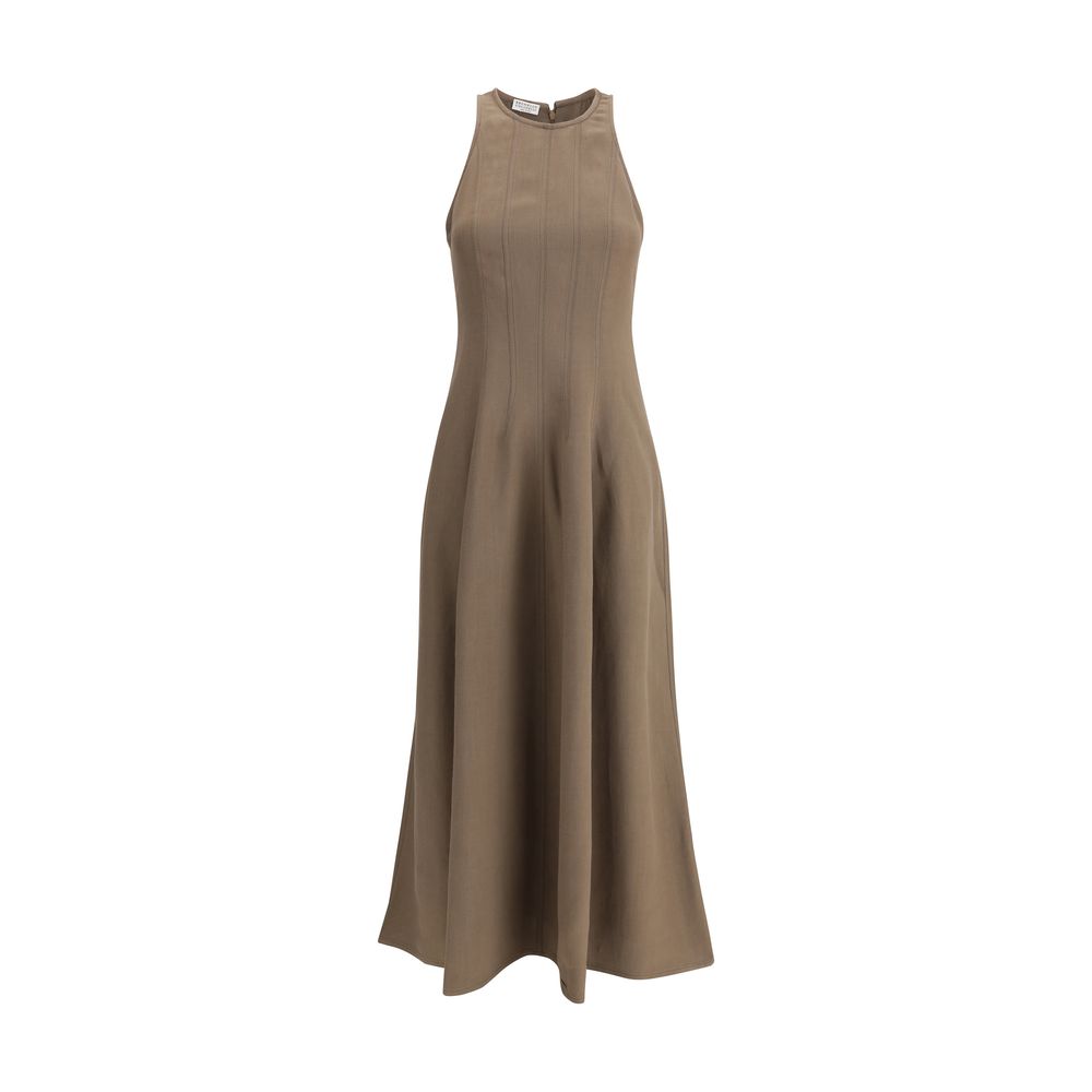 Brunello Cucinelli Ärmelloses Kleid