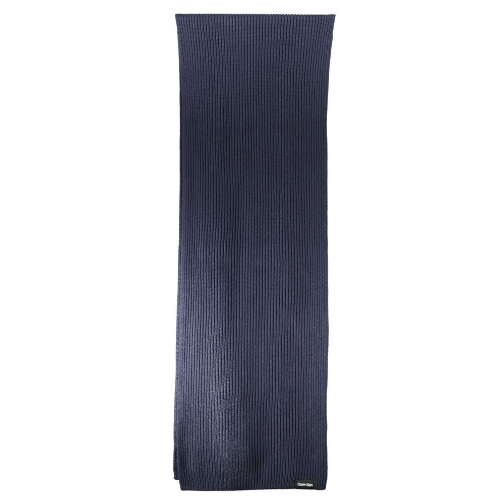 Calvin Klein Elegantes blaues Baumwoll-Kaschmir-Tuch