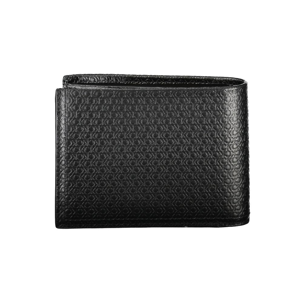 Calvin Klein Elegantes schwarzes Leder Portemonnaie mit RFID-Block