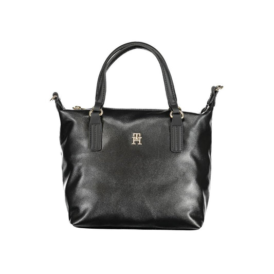 Tommy Hilfiger Schwarze Polyester Handtasche