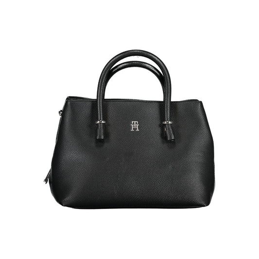 Tommy Hilfiger Schwarze Polyethylen-Handtasche