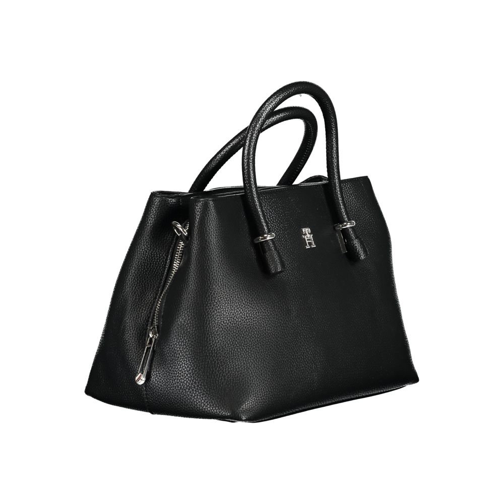 Tommy Hilfiger Schwarze Polyethylen-Handtasche