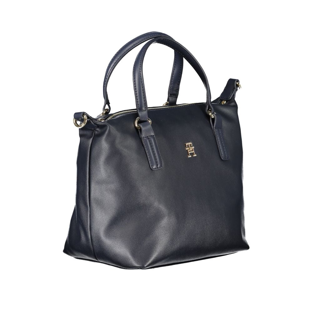 Tommy Hilfiger Blaue Polyester-Handtasche