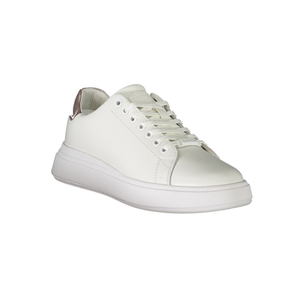 Calvin Klein Sneaker aus weißem Polyester