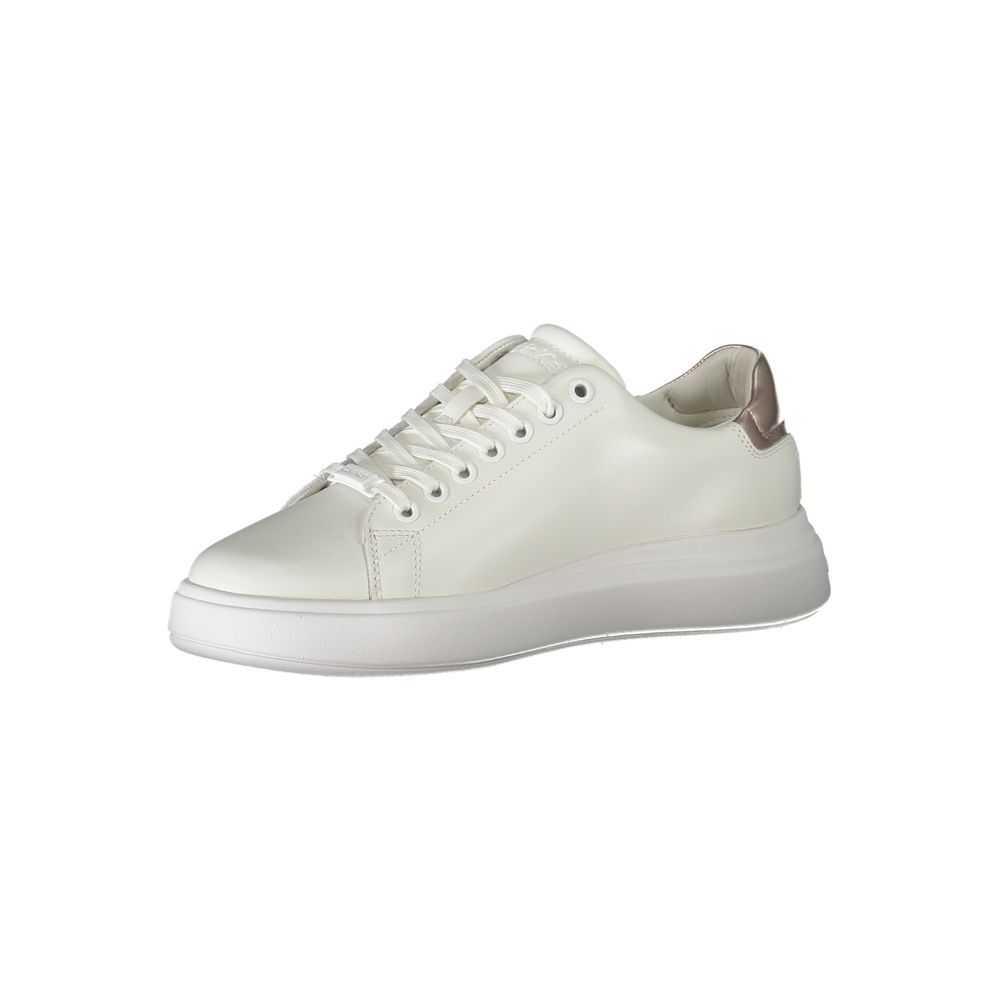 Calvin Klein Sneaker aus weißem Polyester