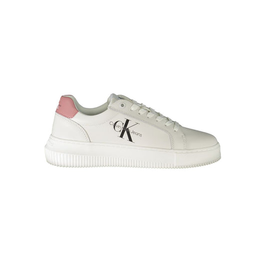 Calvin Klein Sneaker aus weißem Polyester