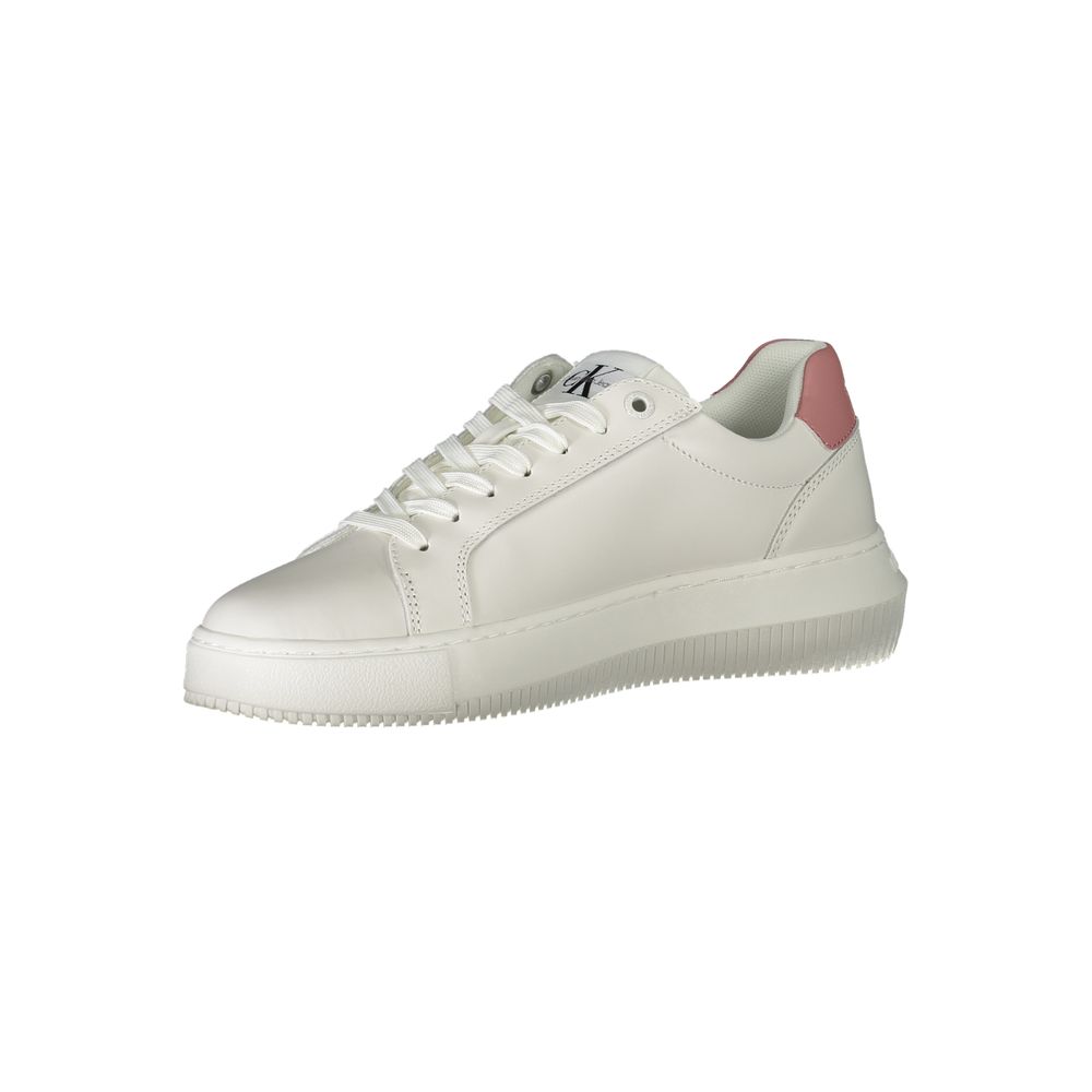 Calvin Klein Sneaker aus weißem Polyester