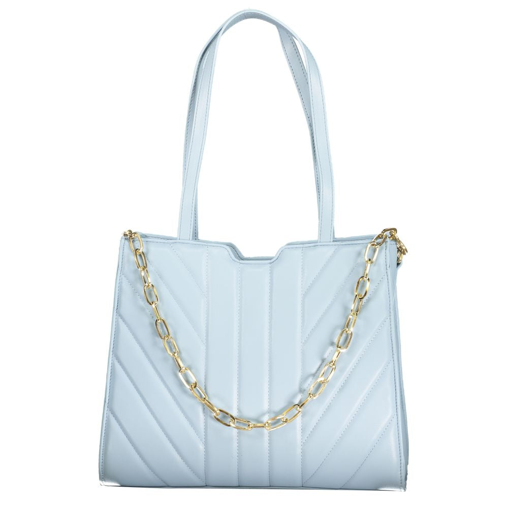 Valentino Bags Hellblaue Polyethylen-Handtasche