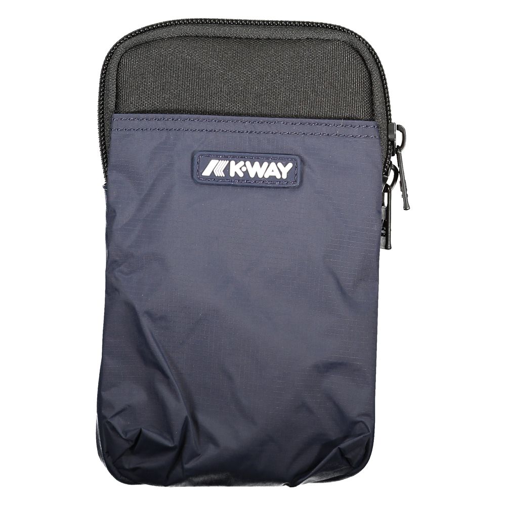 K-WAY Blaue Polyester-Umhängetasche