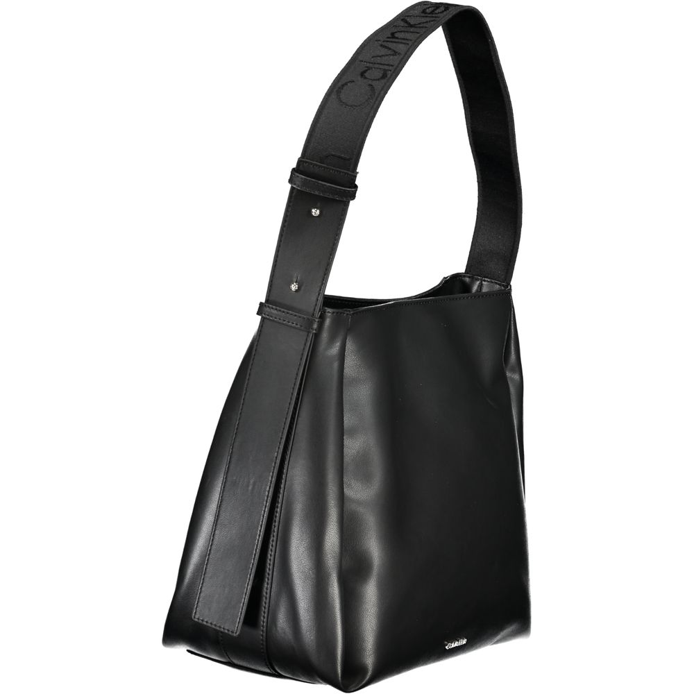 Calvin Klein Schwarze Polyester Handtasche